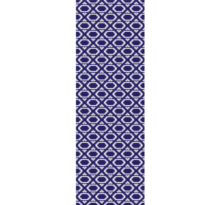 墙纸餐厅几何六边形图案 - TenStickers