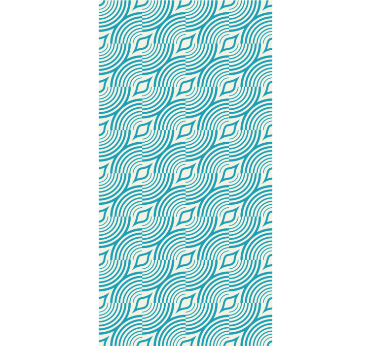 墙纸 抽象 流动波浪形状 - TenStickers