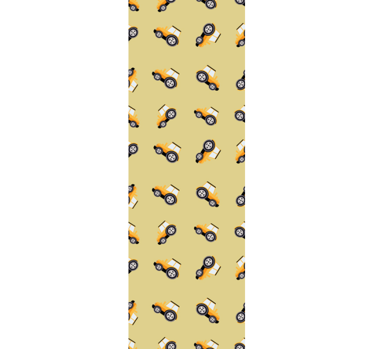 儿童墙纸可爱施工卡车 - TenStickers