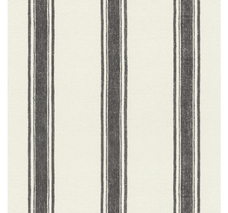 几何墙纸黑色外交直线图案 - TenStickers