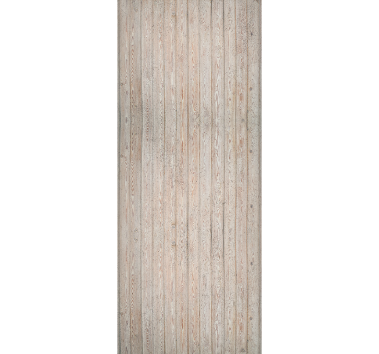 墙纸 装饰 浅棕色横向木板 - TenStickers