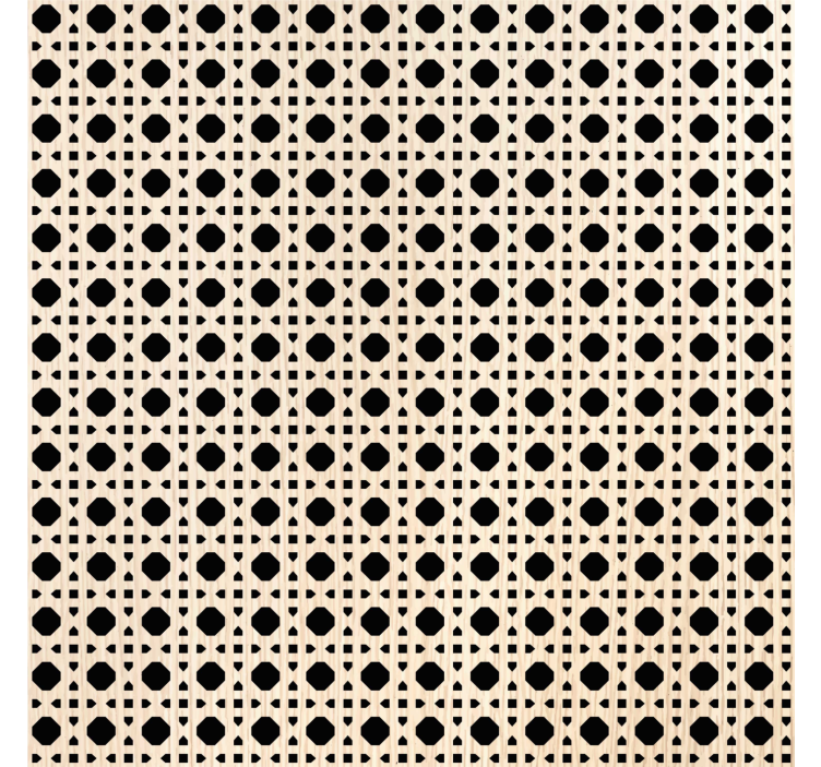 客厅墙纸浅棕色编织纹理 - TenStickers