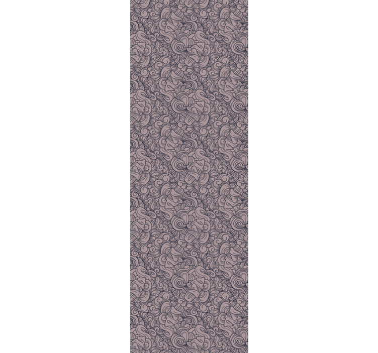 客厅墙纸抽象佩斯利图案 - TenStickers