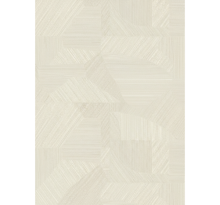 客厅墙纸几何褶皱纹理 - TenStickers