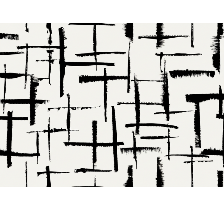 客厅墙纸仿白砖 - TenStickers