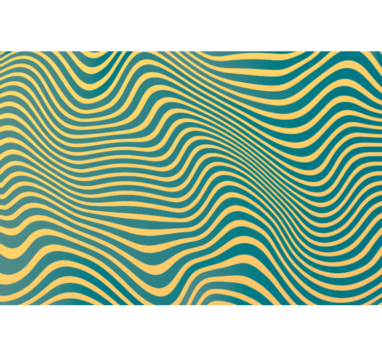 卧室墙纸装饰复古线条 - TenStickers