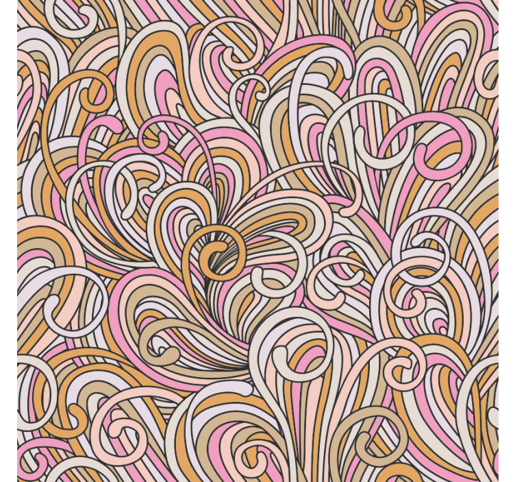 卧室墙纸装饰kallax抽象图案 - TenStickers