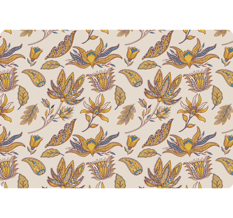 墙纸花卉佩斯利花卉套装 - TenStickers