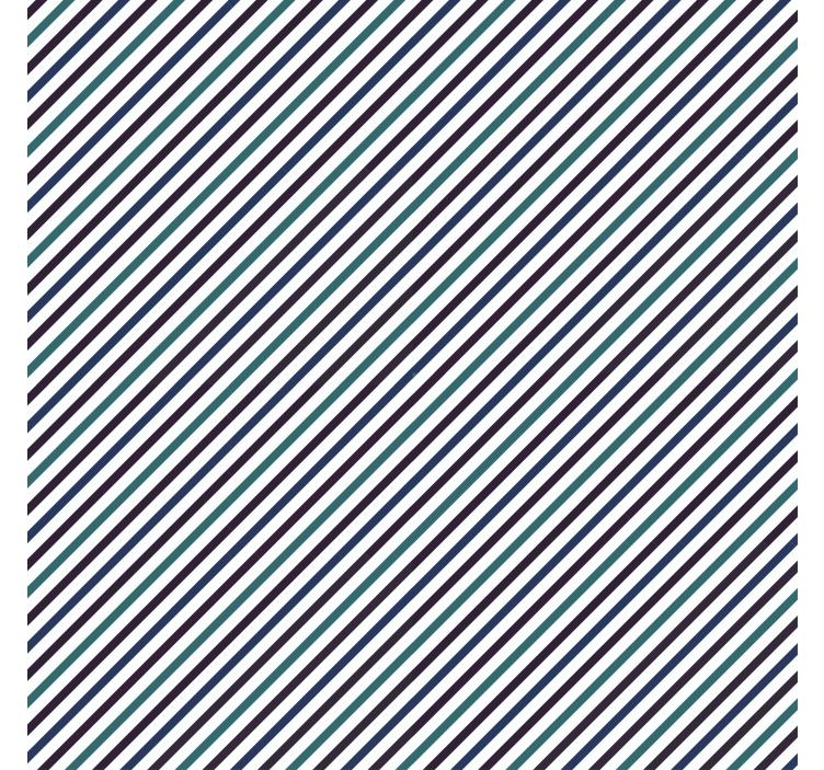 墙纸 装饰 蓝色斜条纹 - TenStickers