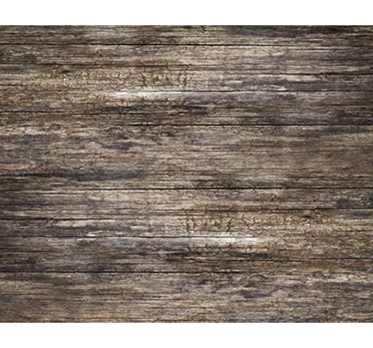 客厅墙纸仿暗木纹效果 - TenStickers