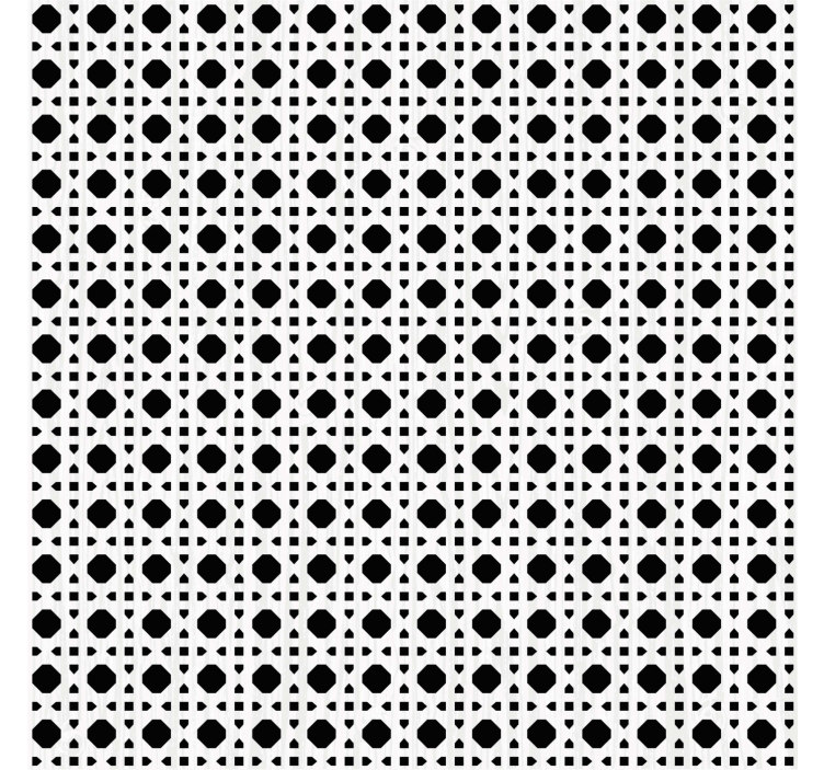 壁纸纹理黑白格纹 - TenStickers