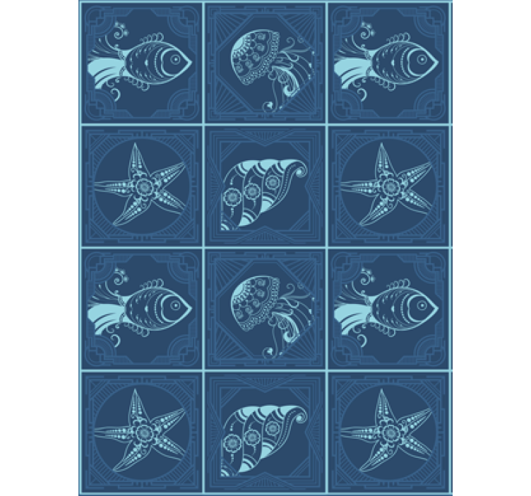 墙纸 动物壁纸 装饰性海洋生物 - TenStickers