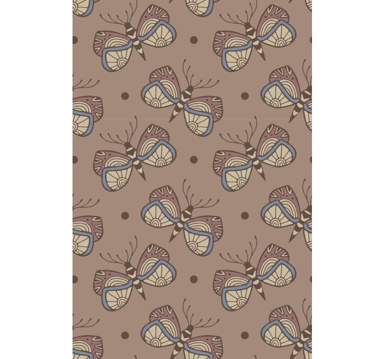 卧室墙纸装饰灵感复古蝴蝶胜利 - TenStickers