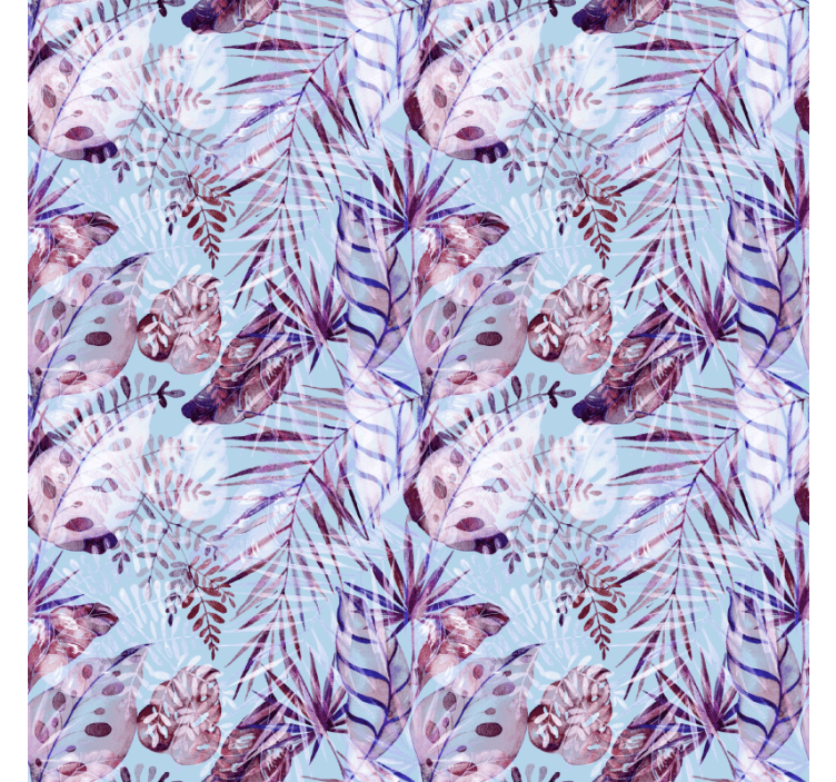 卧室墙纸装饰花卉叶子插图 - TenStickers