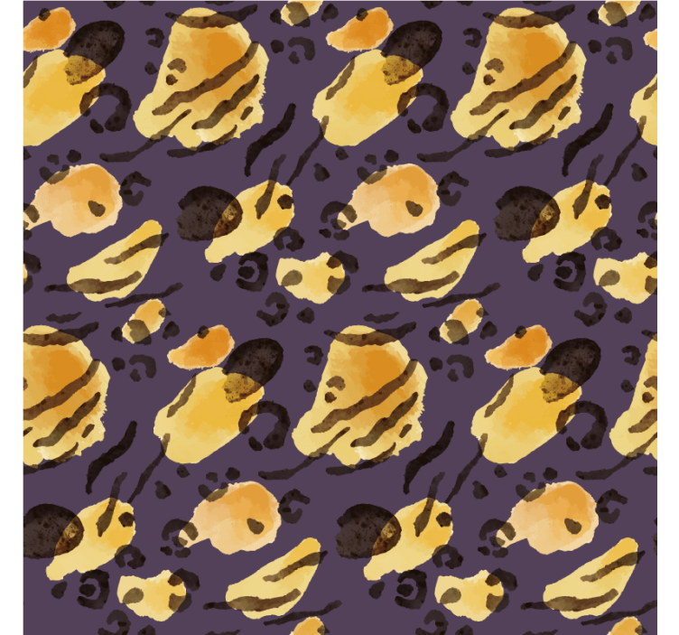 墙纸 动物壁纸 水彩虎斑纹 - TenStickers