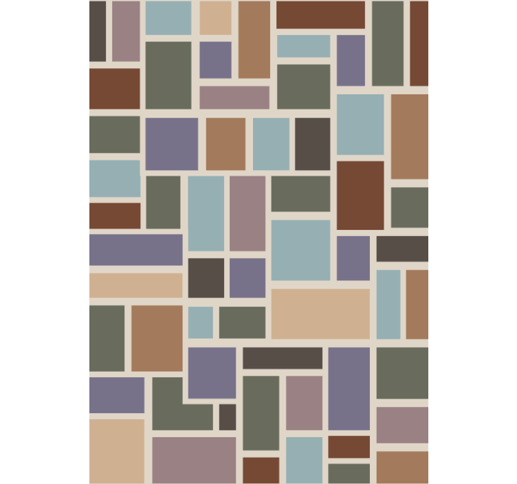 办公室墙纸，色彩丰富的现代瓷砖 - TenStickers