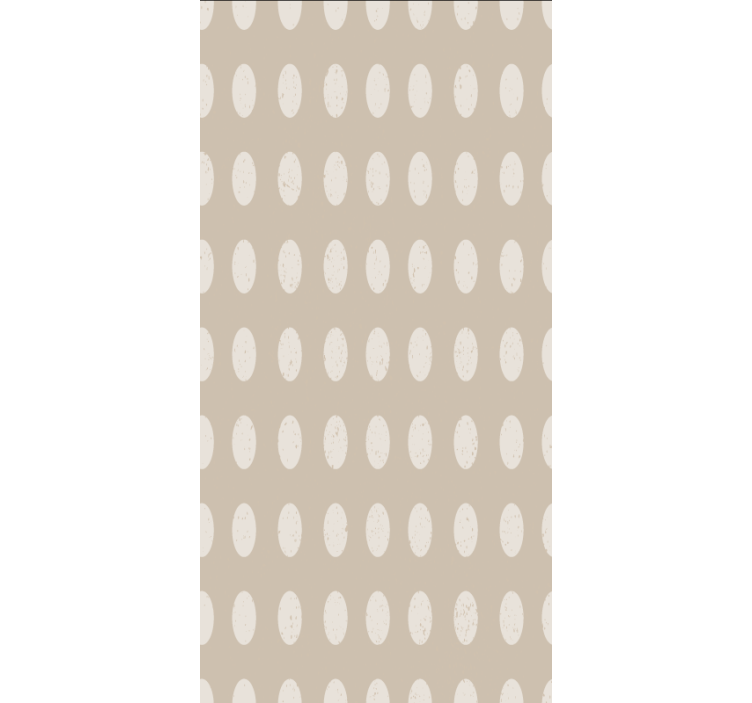 墙纸餐厅几何白色圆形图案 - TenStickers