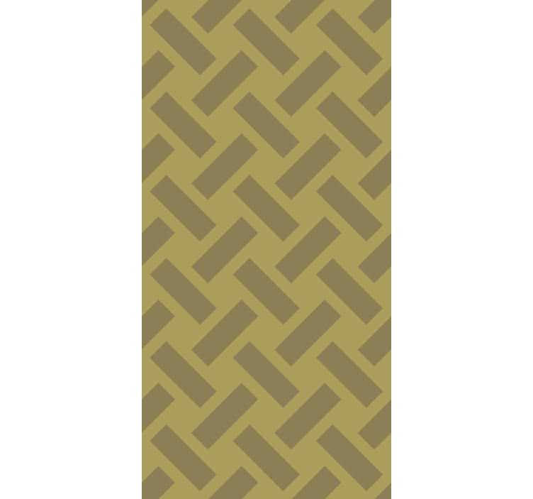 墙纸餐厅几何黄色方形图案 - TenStickers