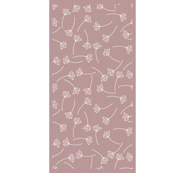 墙纸性质柔和花卉图案 - TenStickers