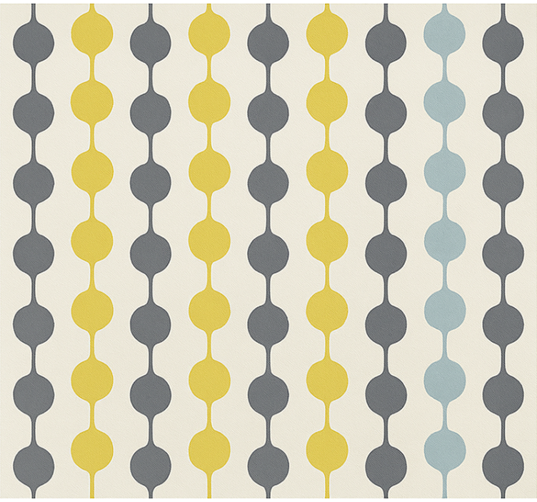 墙纸 北欧的 悬挂色彩圆圈 - TenStickers