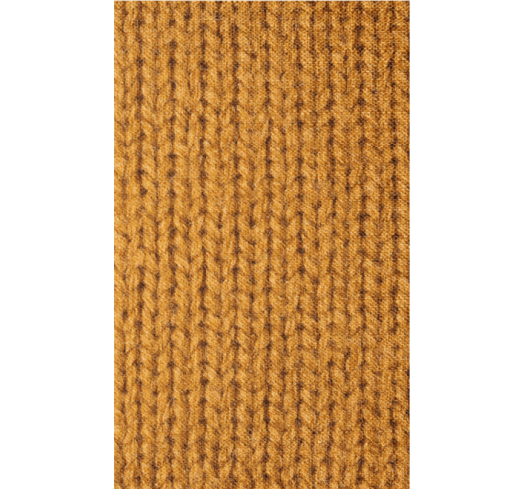 客厅墙纸橙色天然纤维仿制品 - TenStickers