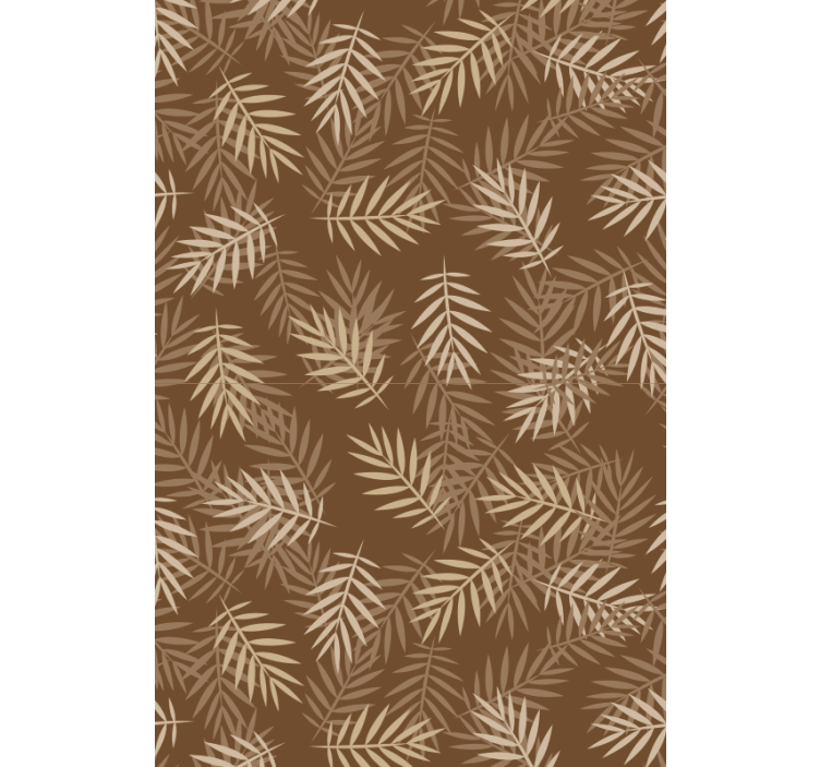 客厅墙纸自然叶子图案 - TenStickers