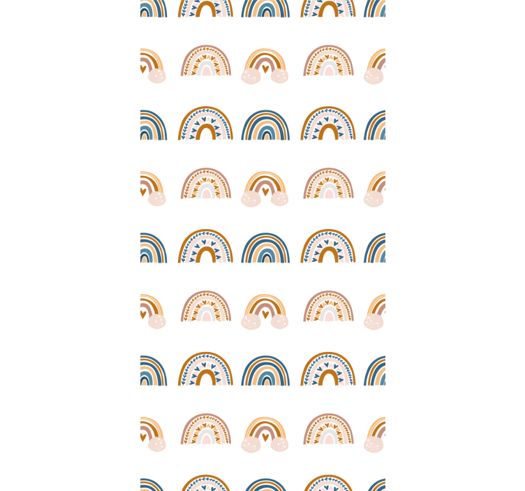 儿童墙纸采用北欧彩虹图案 - TenStickers