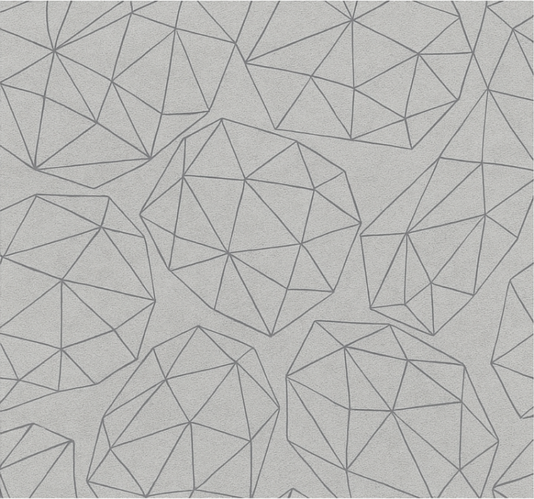 洁净墙纸宝石银光泽 - TenStickers