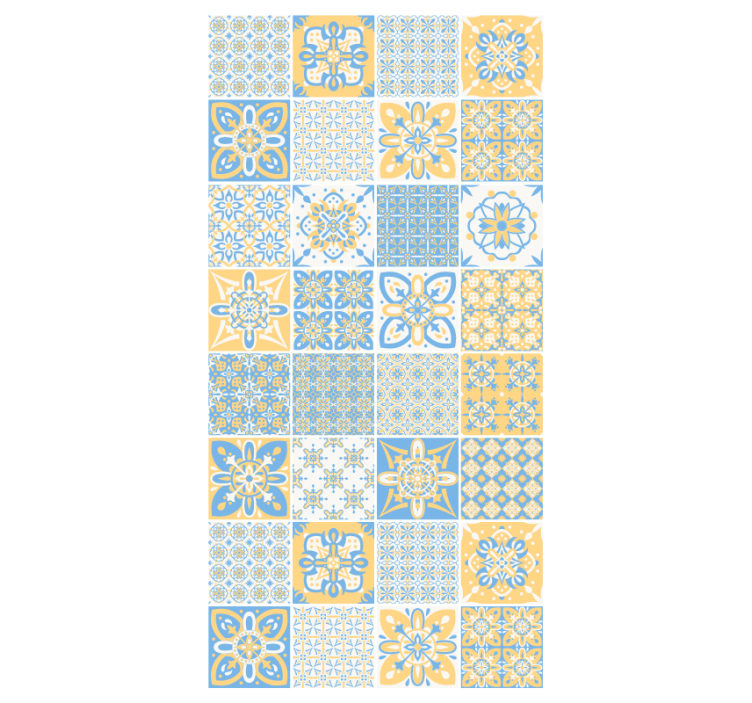 墙纸厨房葡萄牙混合瓷砖 - TenStickers