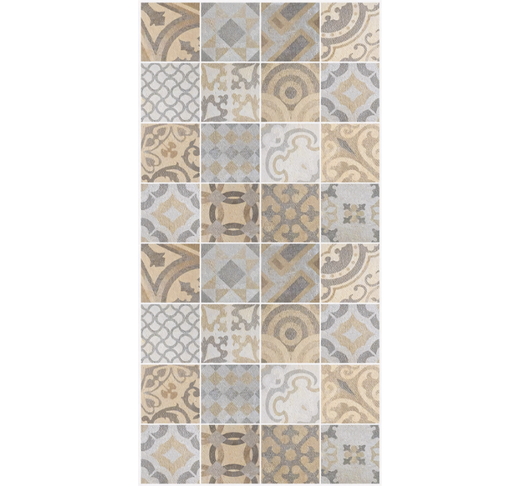 墙纸厨房水泥“橙色” - TenStickers