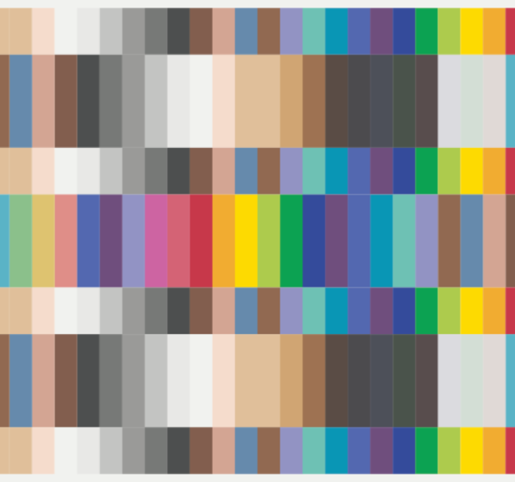 墙纸厨房多彩小方块 - TenStickers