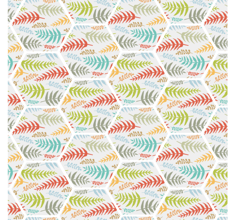 墙纸厨房植物图案瓷砖 - TenStickers