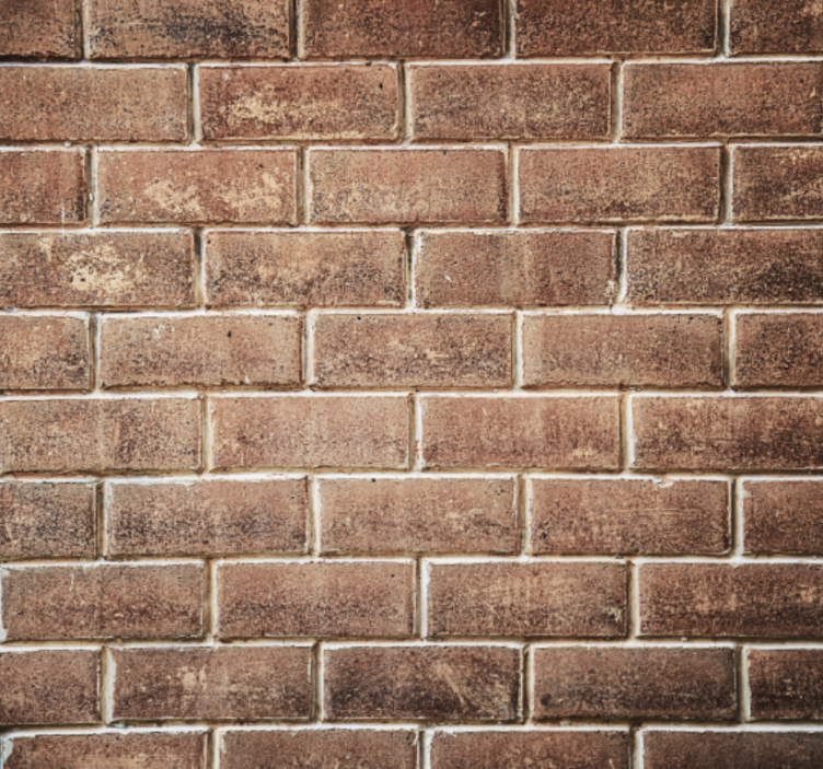 客厅墙纸砖块幻影 - TenStickers