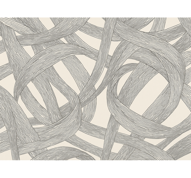 客厅墙纸现代抽象壁画 - TenStickers