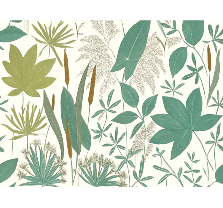 客厅墙纸热带丛林 - TenStickers