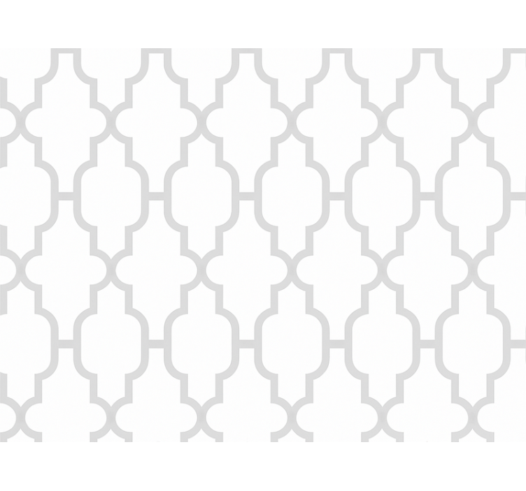 客厅墙纸灰色几何图案 - TenStickers