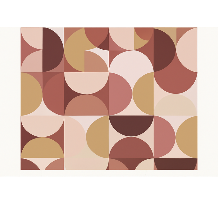 墙纸 主卧 复古粉色图案设计 - TenStickers