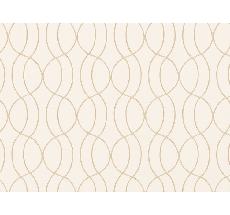 客厅墙纸采用浅木纹设计 - TenStickers