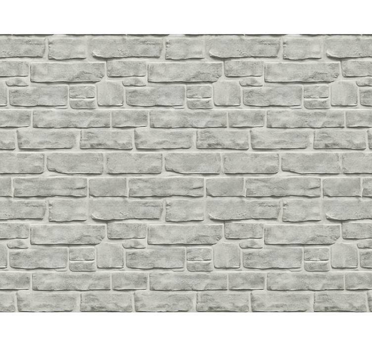 客厅墙纸真实灰色石材效果 - TenStickers