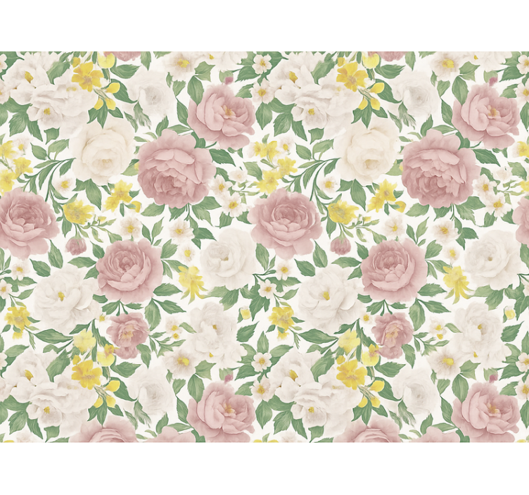 墙纸 主卧 烟雾神秘植物图案 - TenStickers