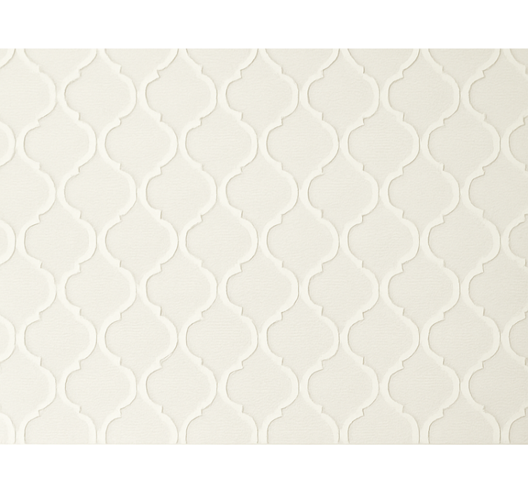 客厅墙纸优雅米白色极简设计 - TenStickers