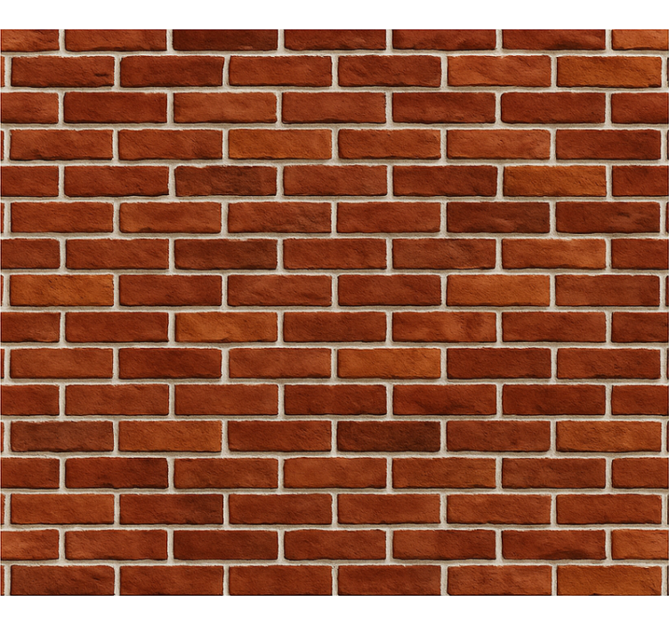 客厅墙纸经典红砖纹理 - TenStickers