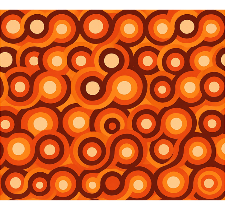 客厅墙纸抽象现代温暖色彩图案 - TenStickers