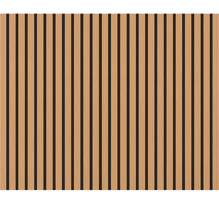 客厅墙纸棕黑色木纹效果 - TenStickers