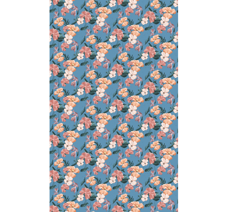 墙纸 花卉观赏 花卉印花“ziedi jeans” - TenStickers