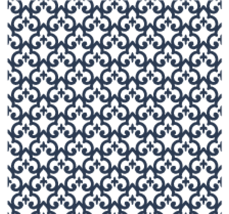 客厅墙纸黑白优雅图案 - TenStickers