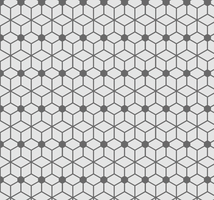 灰色马赛克浴室壁纸 - TenStickers