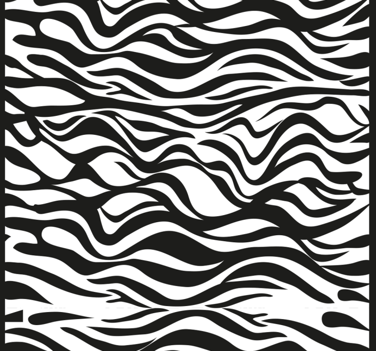 墙纸 斑马 zebra Stripes Pattern - TenStickers
