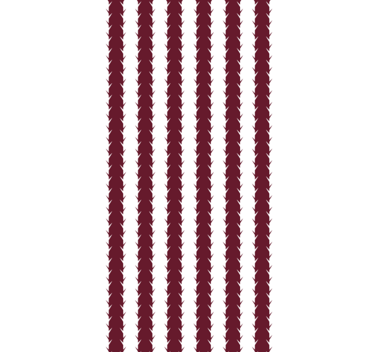 客厅墙纸 几何叶子图案 - TenStickers