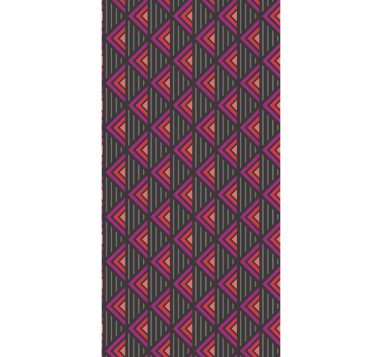 客厅墙纸 三角网格 - TenStickers